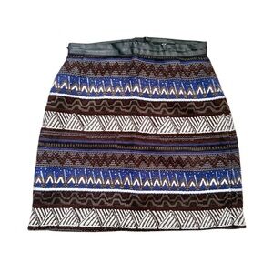 H&M Aztec Mini Skirt